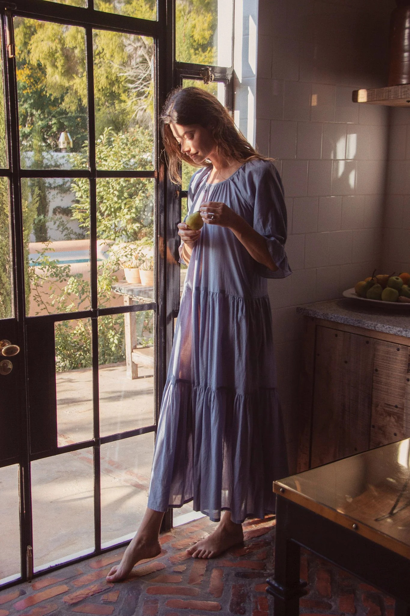 Sahana Gown ~ Blue Lagoon | Daughters of India