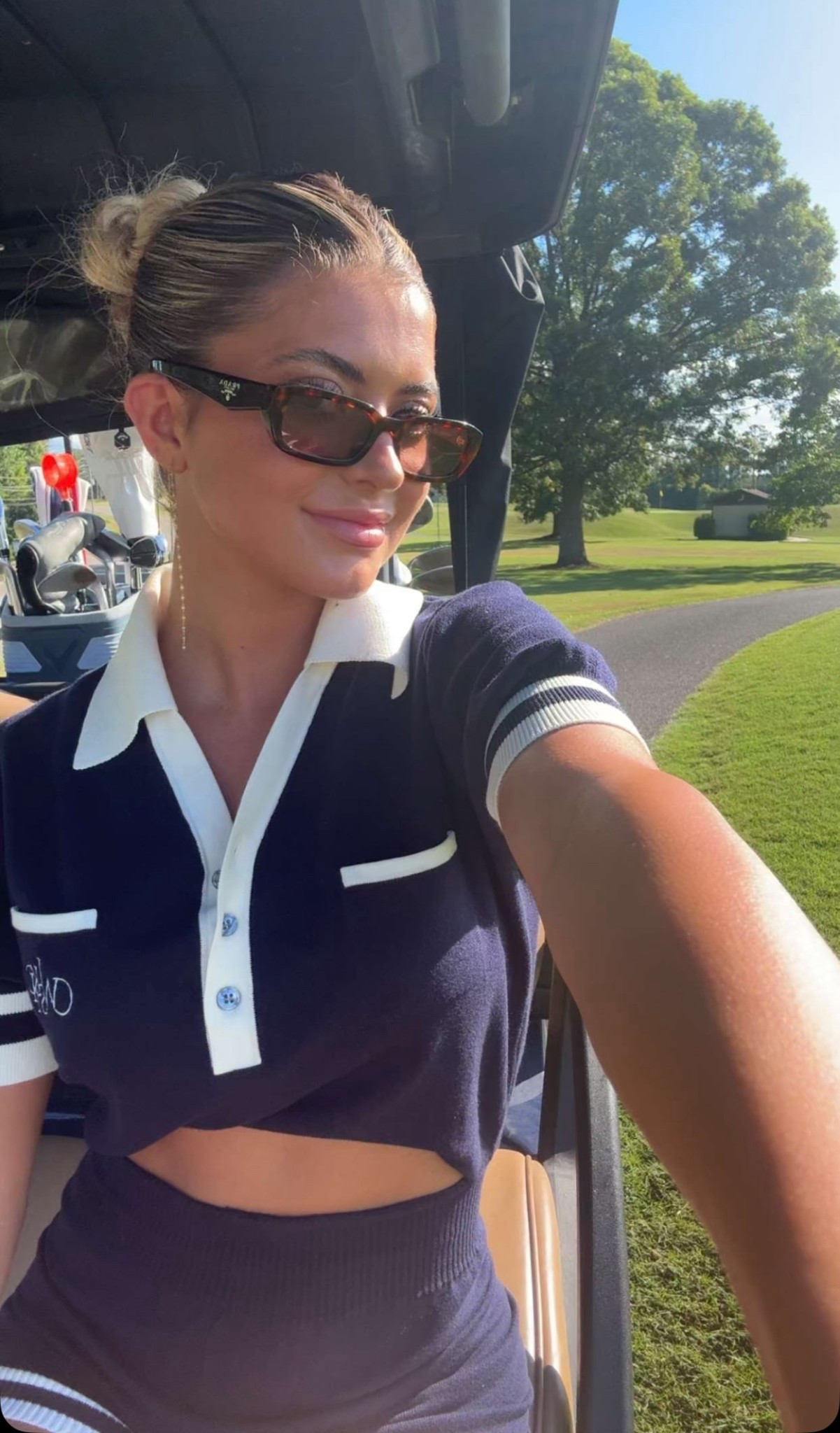 Golf OOTD! ⛳️

This outfit was a romper but it ripped so I am wearing it as a set! 

 #LTKActive #LTKU #LTKStyleTip