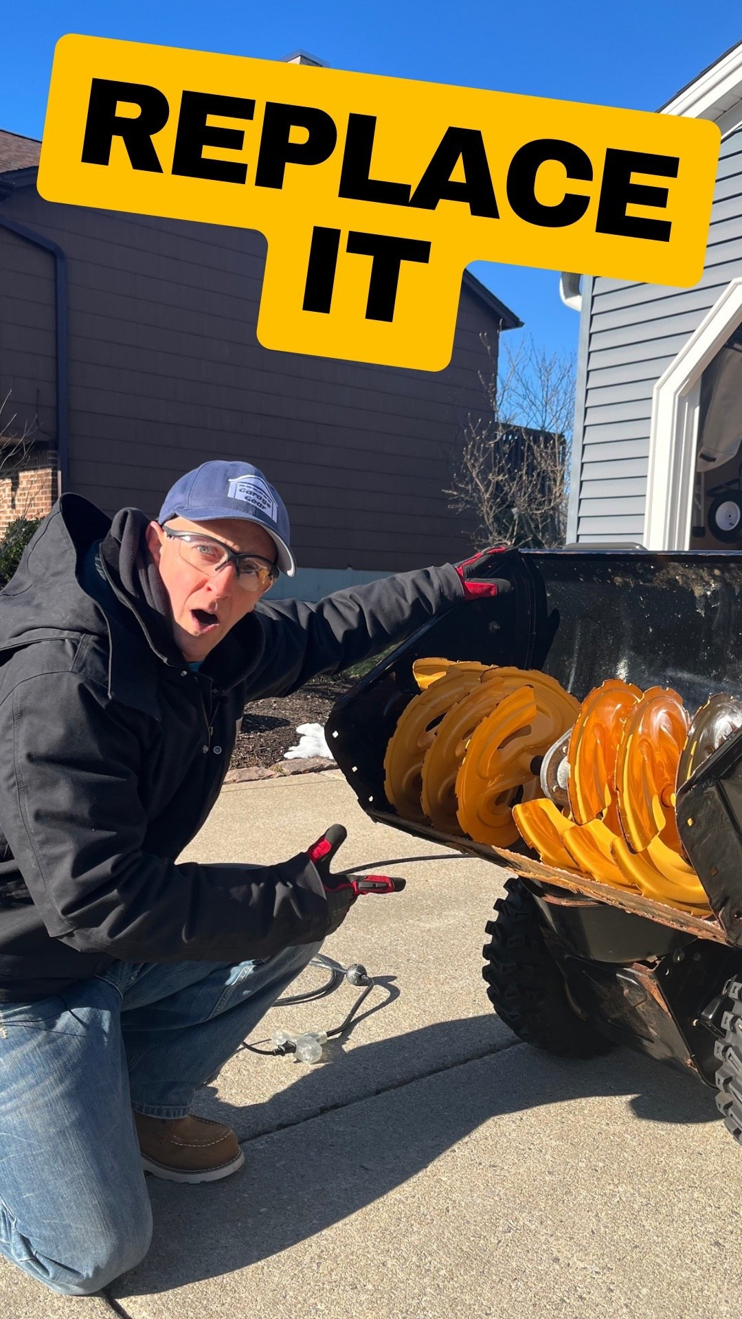 Always set your skids on your snowblower at the right height to avoid this 

#LTKActive #LTKSeasonal #LTKHome