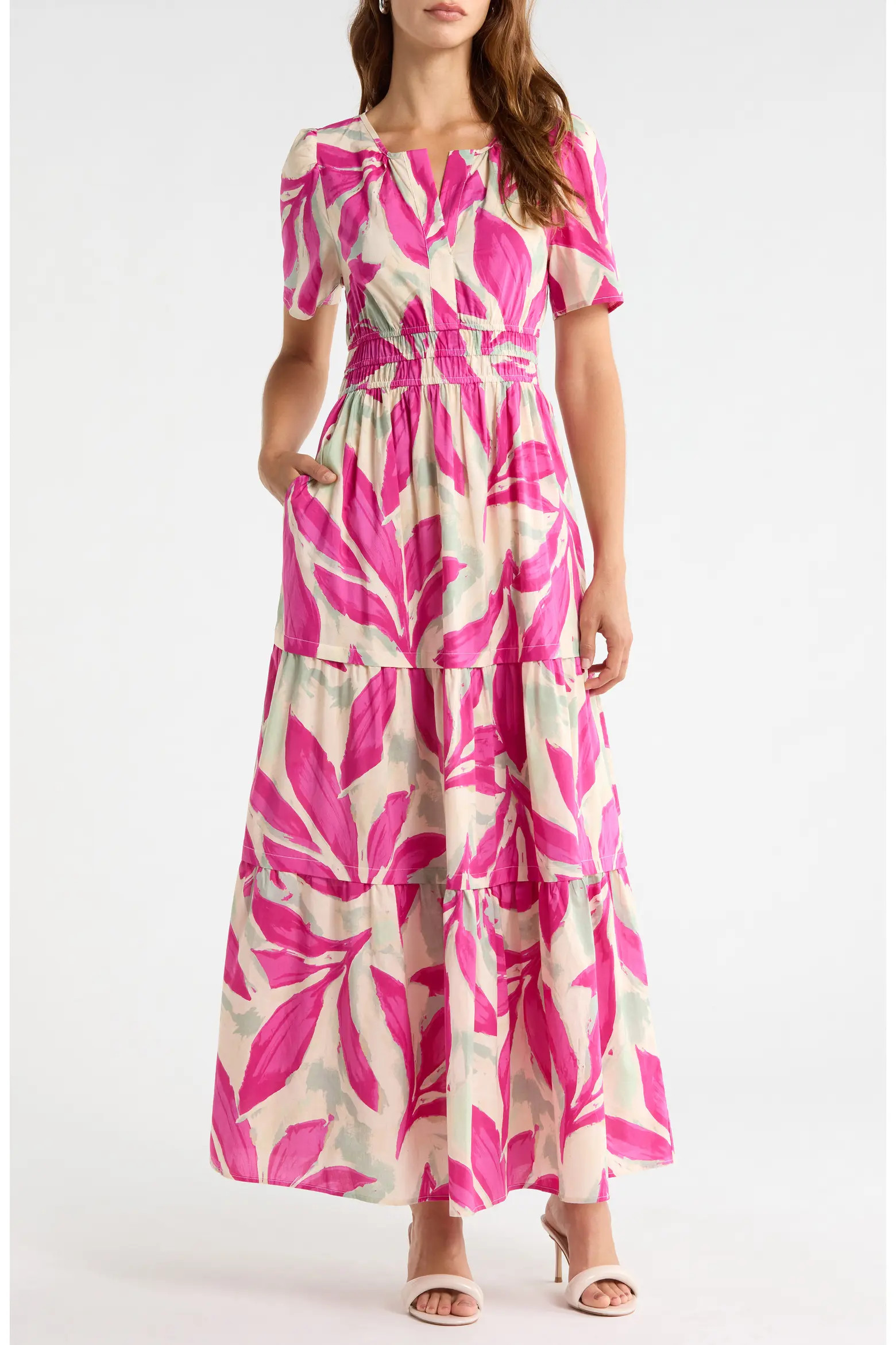 Short Sleeve Tiered Maxi Dress (Women) | Nordstrom | Nordstrom