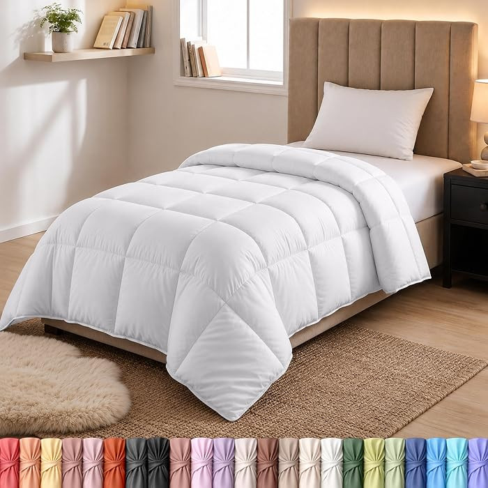 Utopia Bedding Duvet Insert, Twin Comforter 64 x 88 Inches, White | Amazon (US)