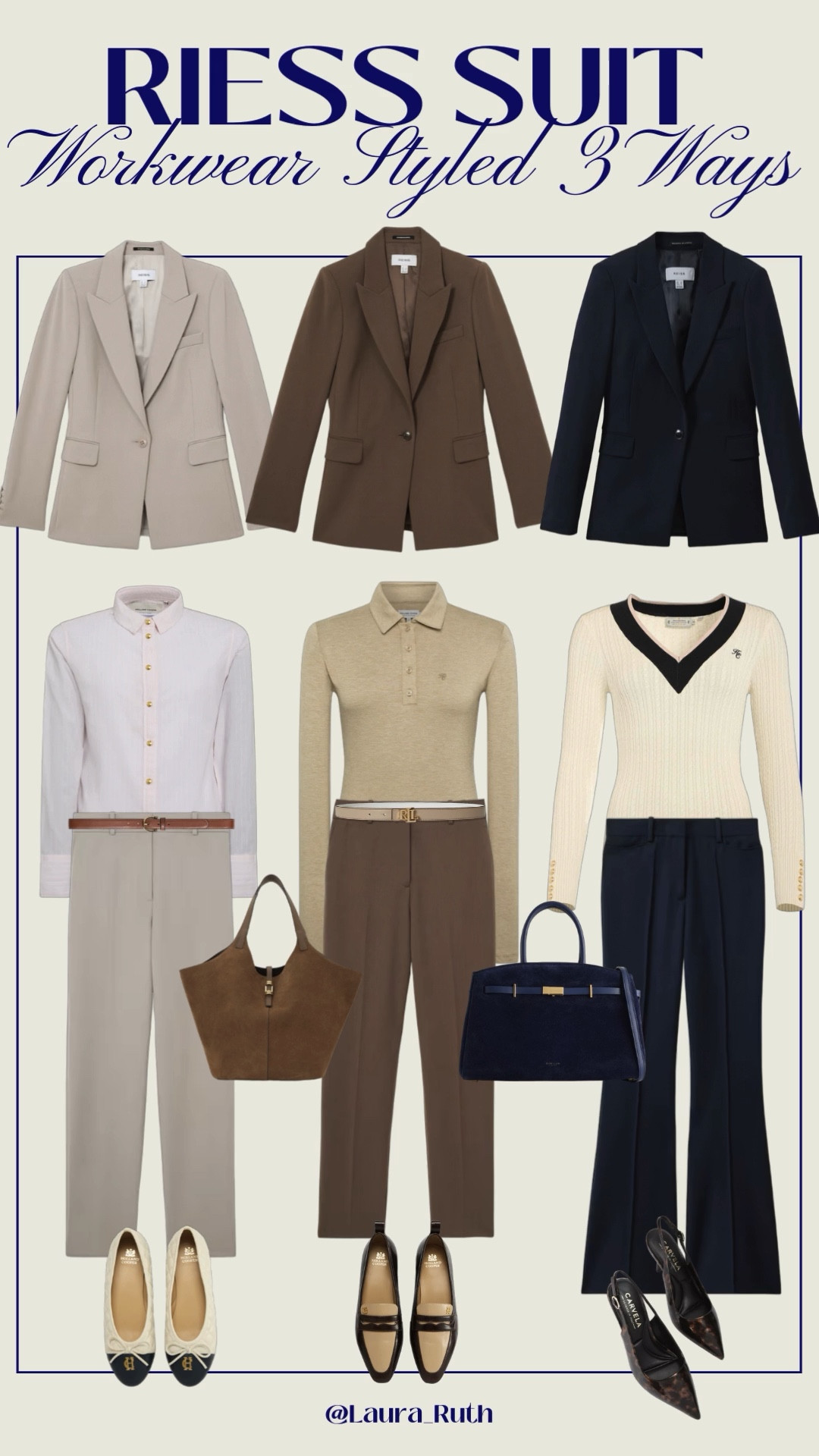 Spring workwear refresh 🤍

3 outfit ideas built around the Reiss tailored blazer, classic neutrals that work perfectly for the office. 💻 
@jadehollandcooper 

#LTKworkwear #LTKspring #LTKuk