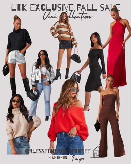 Love these fashion finds and they are on sale

Leather boots / knit turtleneck/ knit jumpsuit/ bomber jacket / black midi dress / red dress / red sweater / fall fashion / metallic shorts / striped pullover sweater / gifts for her / vici fashion / fall fashion / fall sale

#LTKSale #LTKstyletip #LTKSeasonal