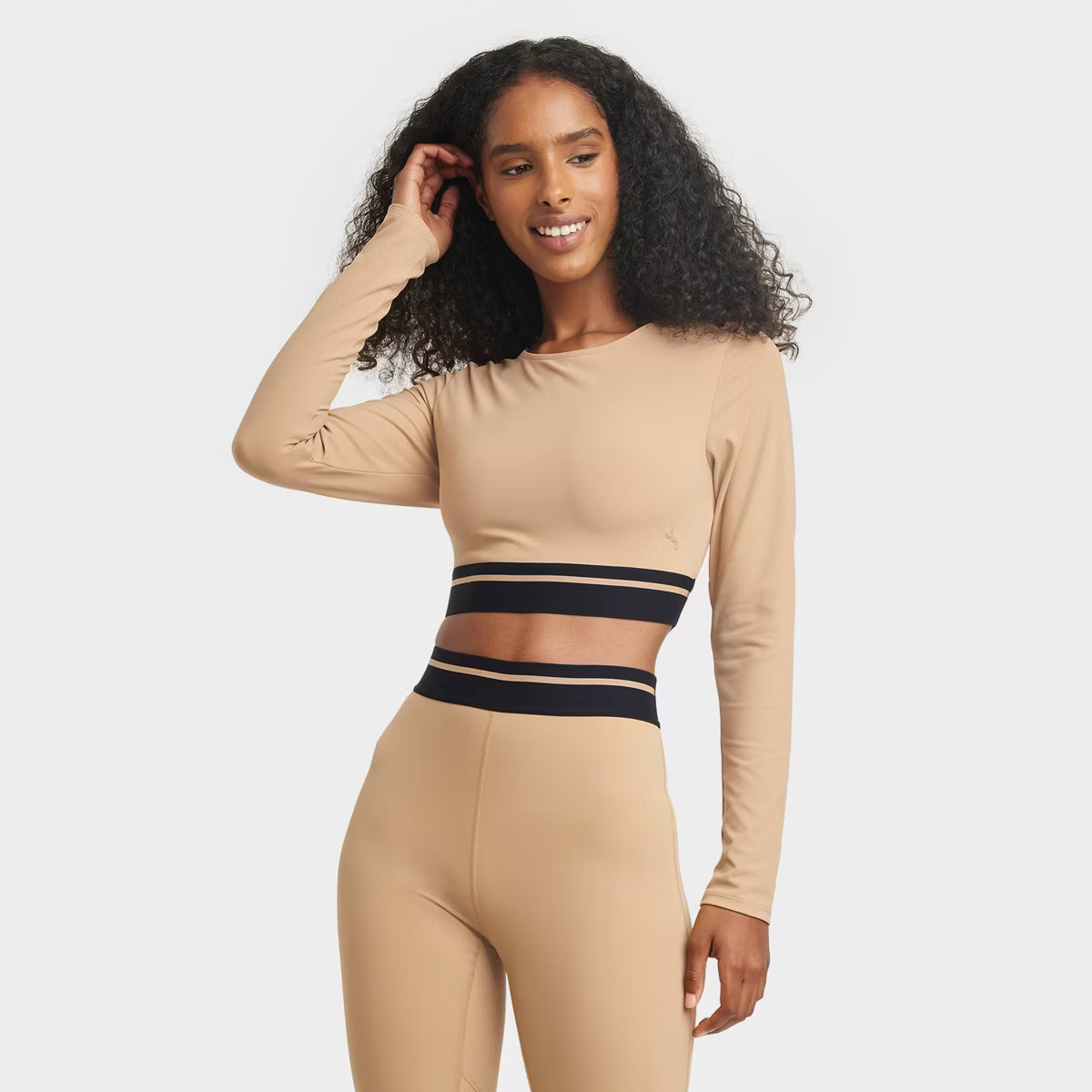 Women's Cropped Long Sleeve Top - JoyLab™ | Target