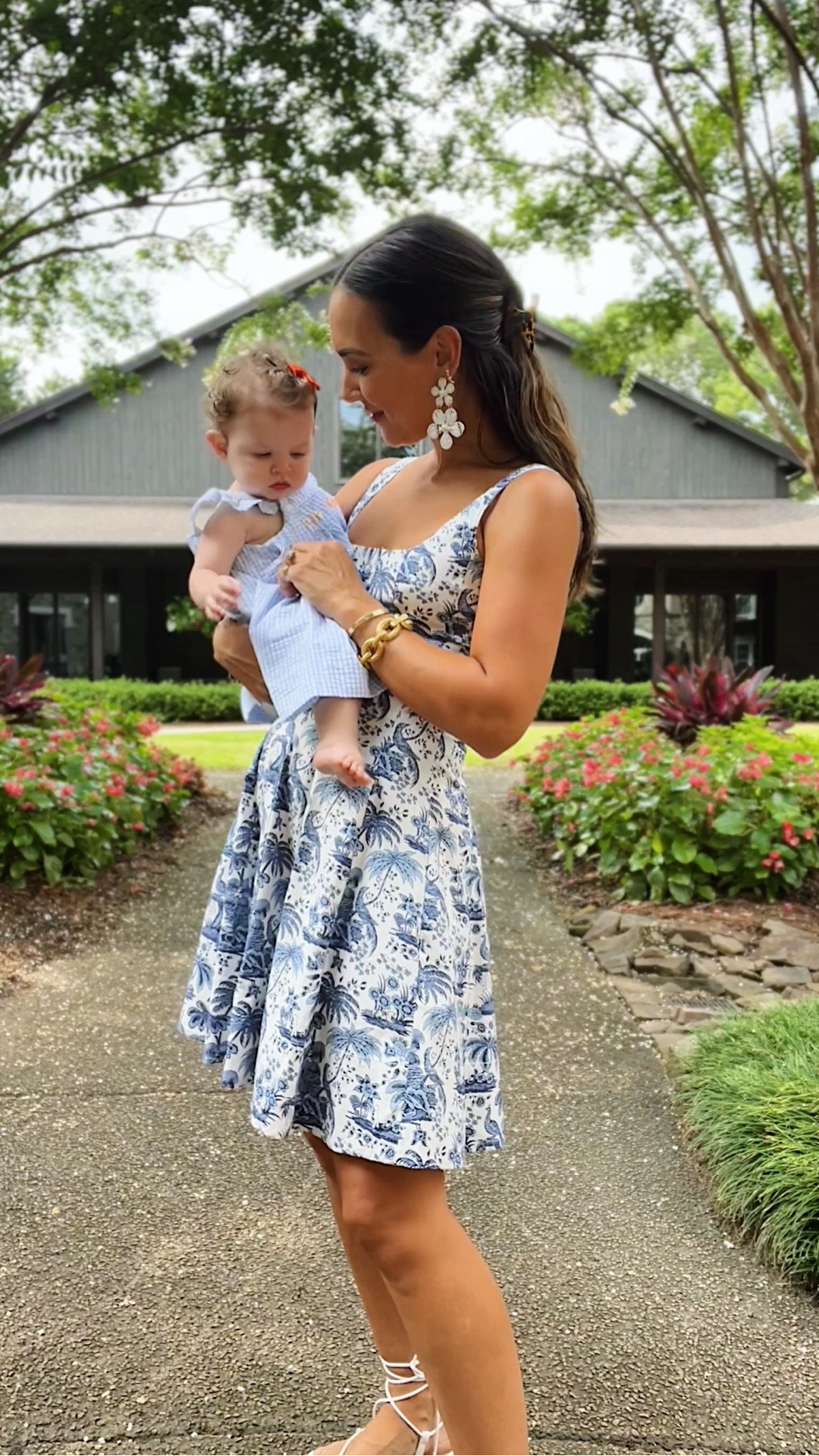 A little girls moment - but judging by Stella’s face I think she might rather be with the bros. 🫠

Dress runs TTS!



#LTKBaby