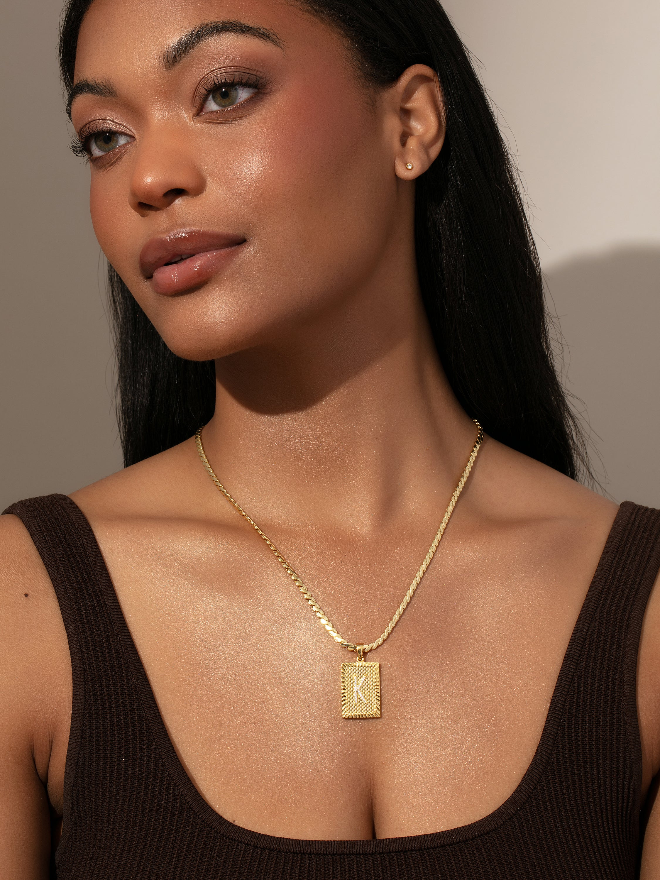 Gold Letter Initial Chain and Pendant Necklace | Uncommon James | Uncommon James