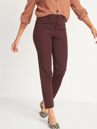 All-New High-Waisted Pixie Straight-Leg Ankle Pants for Women | Old Navy (CA)