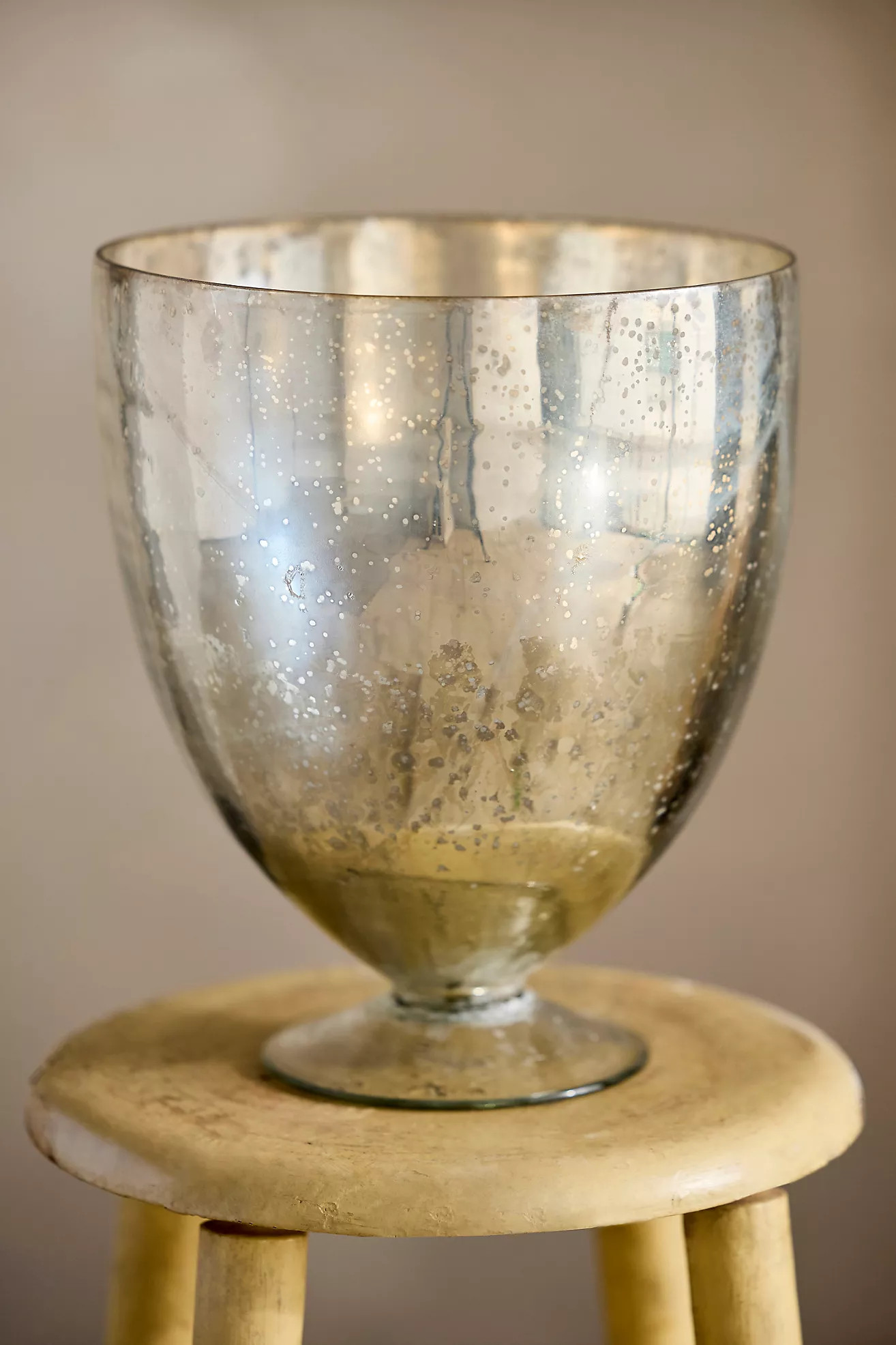 Mercury Glass Cone Vase | Anthropologie (US)