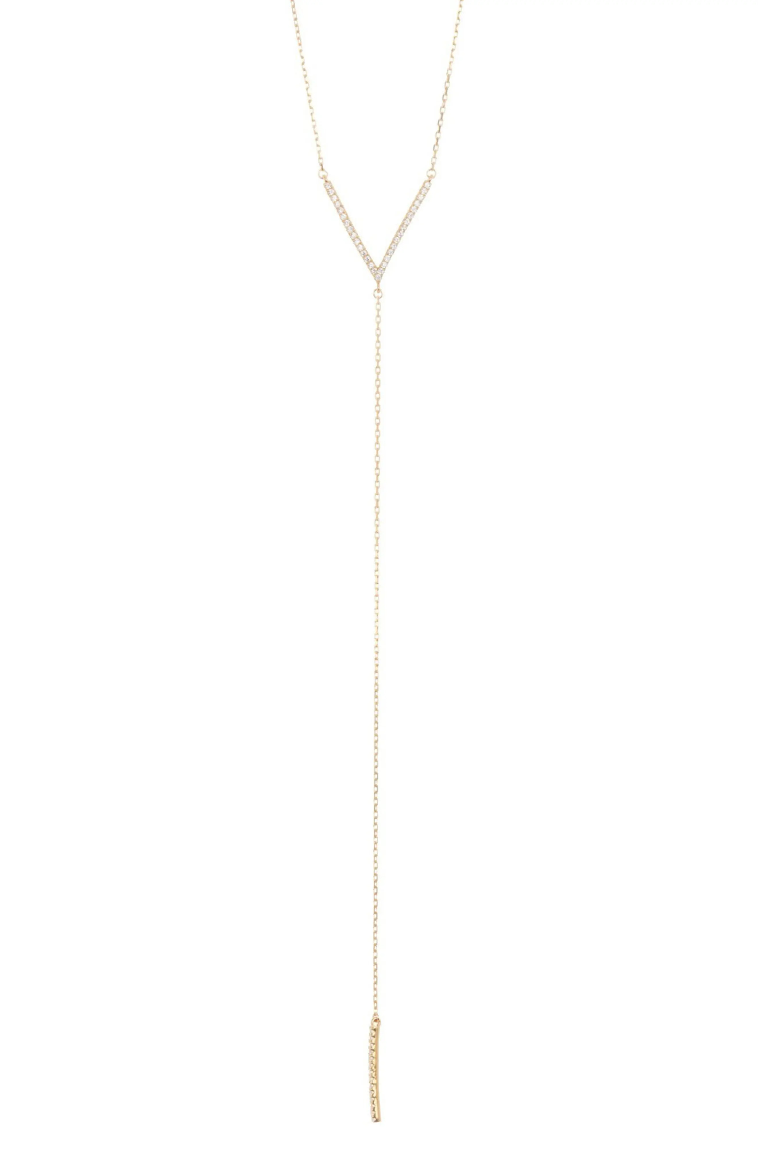 Adornia Cubic Zirconia Y-Lariat Necklace (Women) | Nordstromrack | Nordstrom Rack