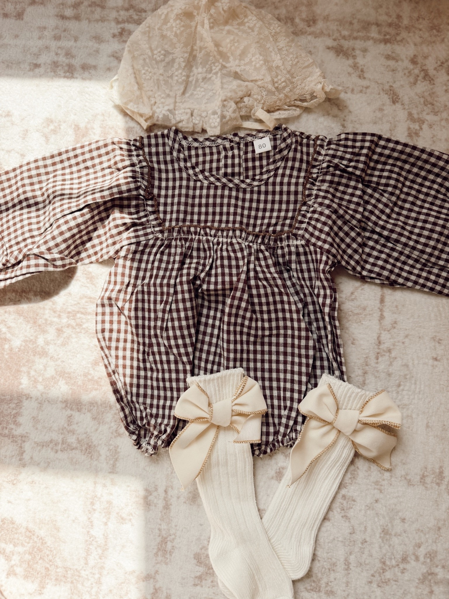 amazon for the win with this adorable gingham cotton romper! whole outfit under $25! perfect thanksgiving outfit for a little girl or fall family photos etc

#LTKootd #LTKBaby #LTKKids