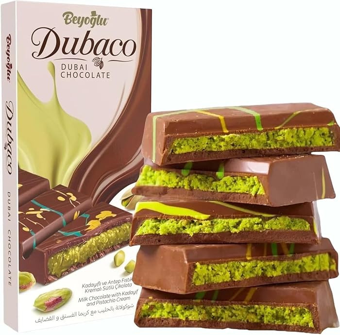Beyoglu Dubaco Dubai Chocolate Bar – Turkish Pistachio Chocolate with Tahini & Crispy Kadayif |... | Amazon (US)