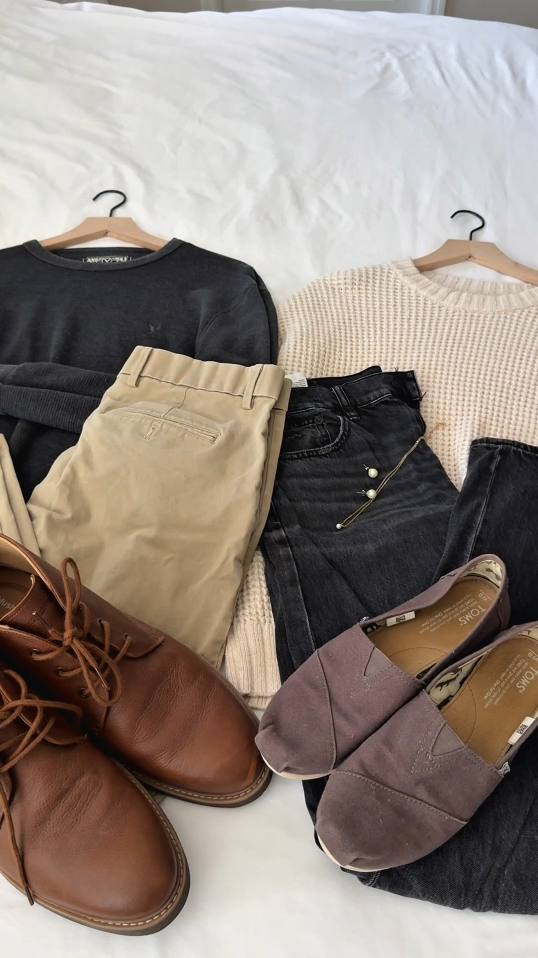 His & hers neutrals ❄️ laid back, cozy, and perfect for coffee dates, casual dinners, or weekend strolls 🍂☕ perfect for Christmas photos
#LTKstyle #LTKcouples #LTKfallfashion #LTKwinter #neutraloutfits #cozyseason #hisandhersstyle #everydayoutfits #LTKfinds

#LTKStyleTip #LTKSeasonal #LTKMens