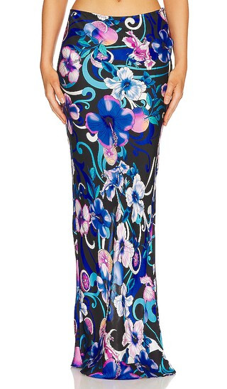 Miami Maxi Skirt in Hibiscus Blue | Revolve Clothing (Global)