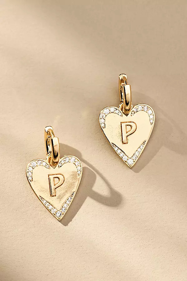 Heart Huggie Hoop Earrings | Anthropologie (US)