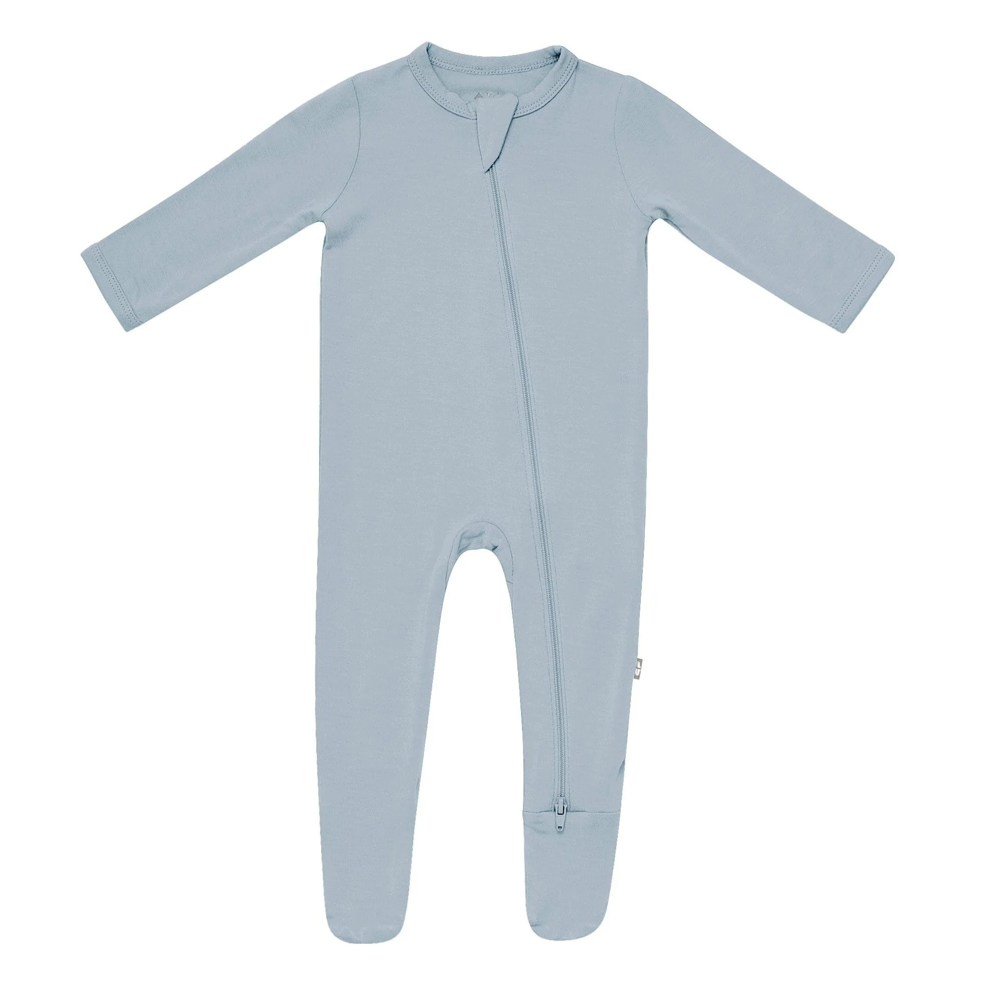 Zippered Footie in Fog | Kyte BABY