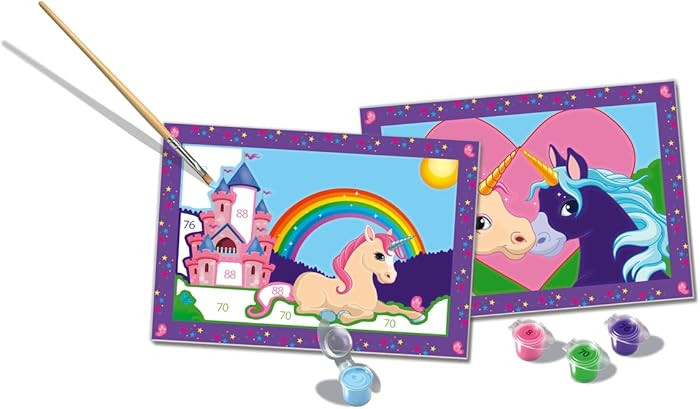 Ravensburger Magical Unicorns Paint by Numbers Kit for Kids - 23558 - Painting Arts and Crafts fo... | Amazon (US)