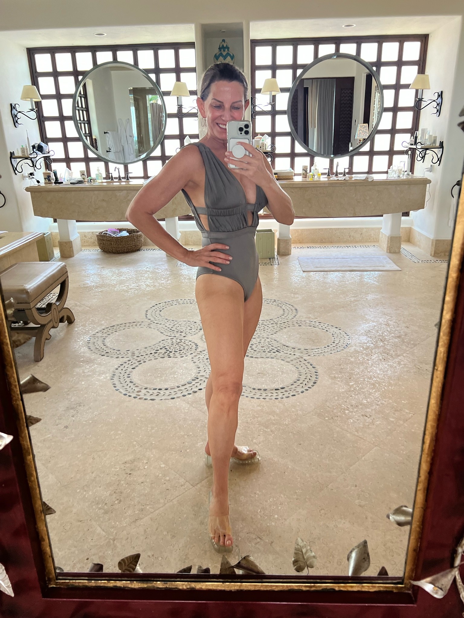 Love this one piece suit. So flattering and fabulous color. This shoe is the best pool shoe  

#LTKtravel #LTKshoecrush #LTKSeasonal