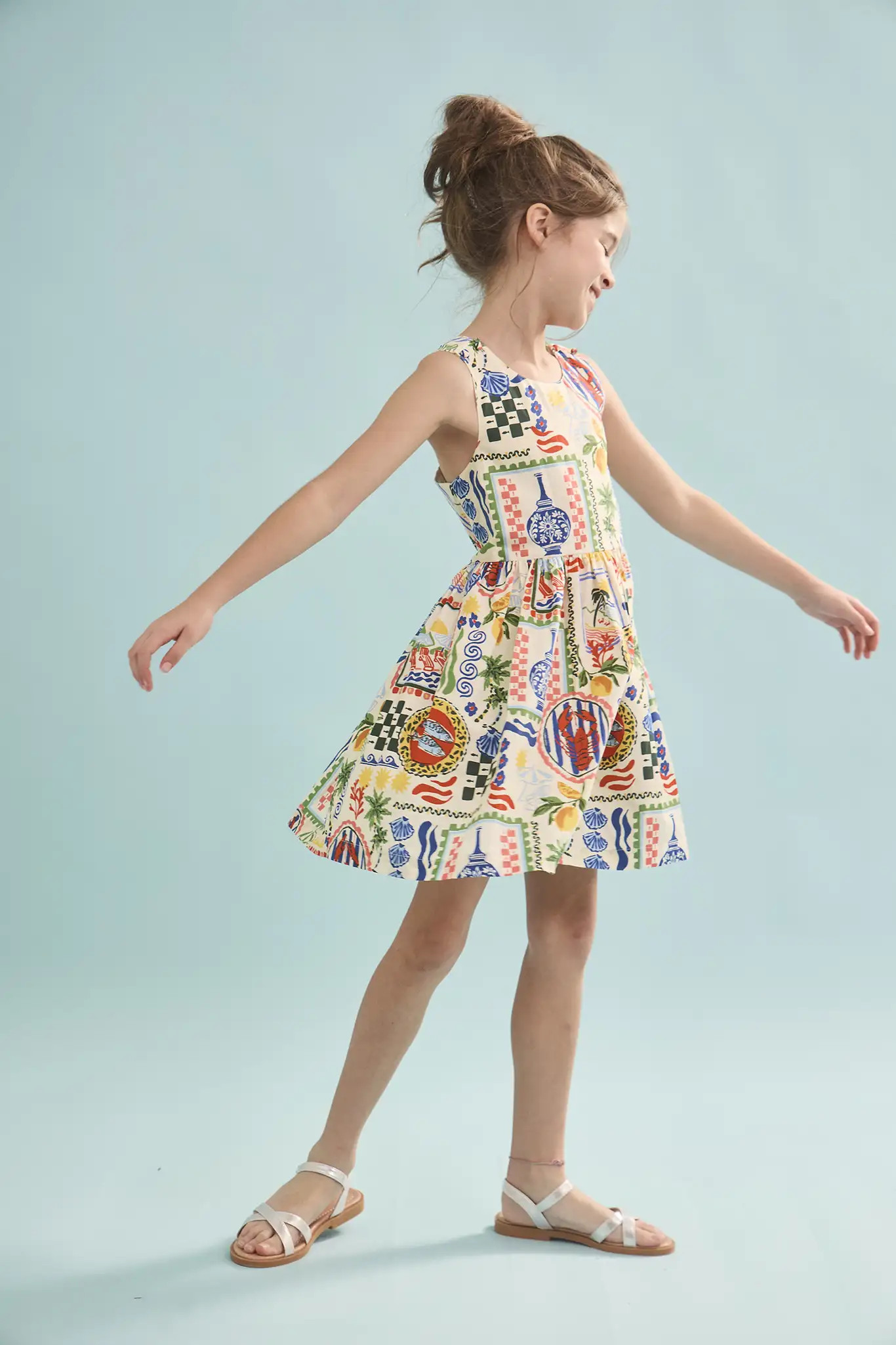 Kids June Dress | Sleeveless Girls Summer Dress | Hunter Bell | Hunter Bell