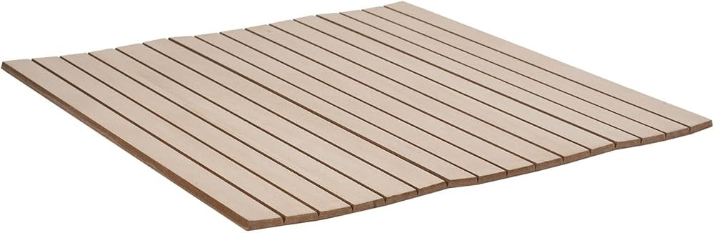 4ft x 4ft Unfinished Maple Veneer Flexible Tambour Wall Panel with 3/4" 30-Degree Groove Slats, F... | Amazon (US)