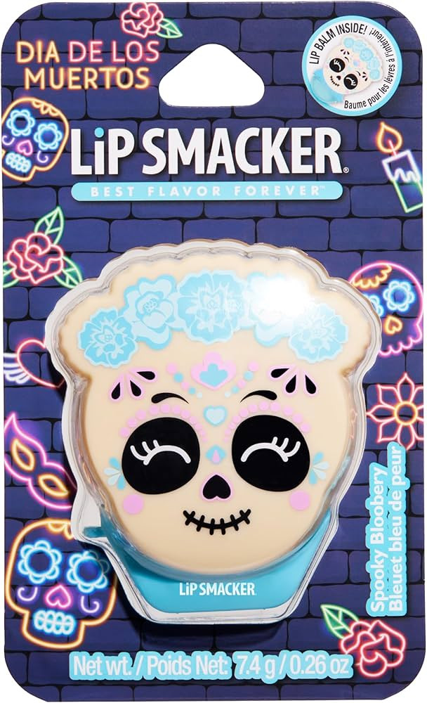 Lip Smacker Day of the Dead Lip Balm - Spooky Blooberry (Blue) | Amazon (US)