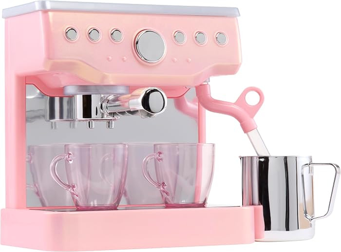 Little Tikes Sweet Spaces Espresso Machine \u2013 Pink, Imaginative Play, Pretend Play Kitchen, B... | Amazon (US)