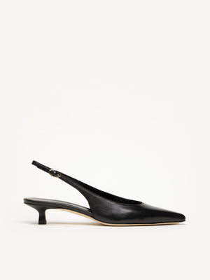 M.Gemi The Lisinda Women's Pumps, Size 40.5 in Black Nappa | M.GEMI