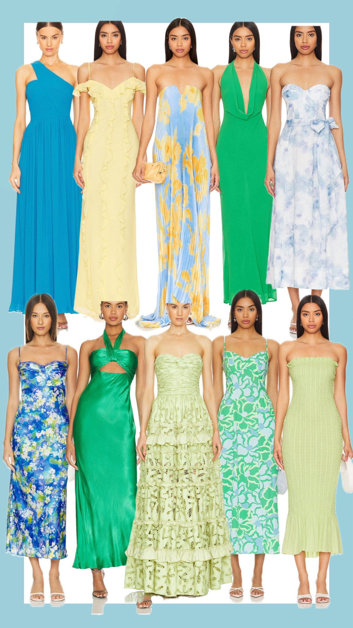 Formal dress inspo!💚🩵💛

#LTKU #LTKStyleTip #LTKItBag