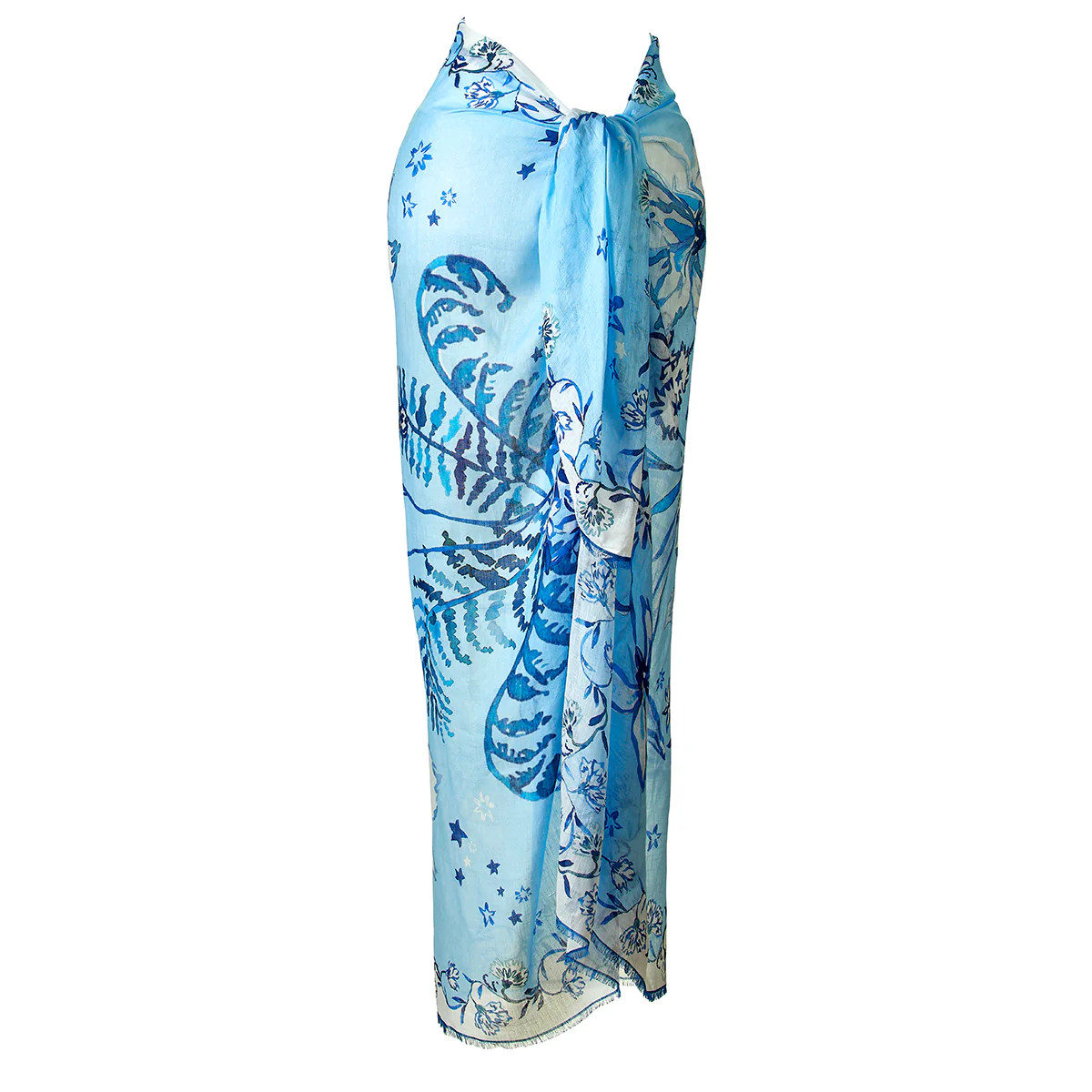 Sky Blue Celestial Flower Pareo | ASHA by ADM