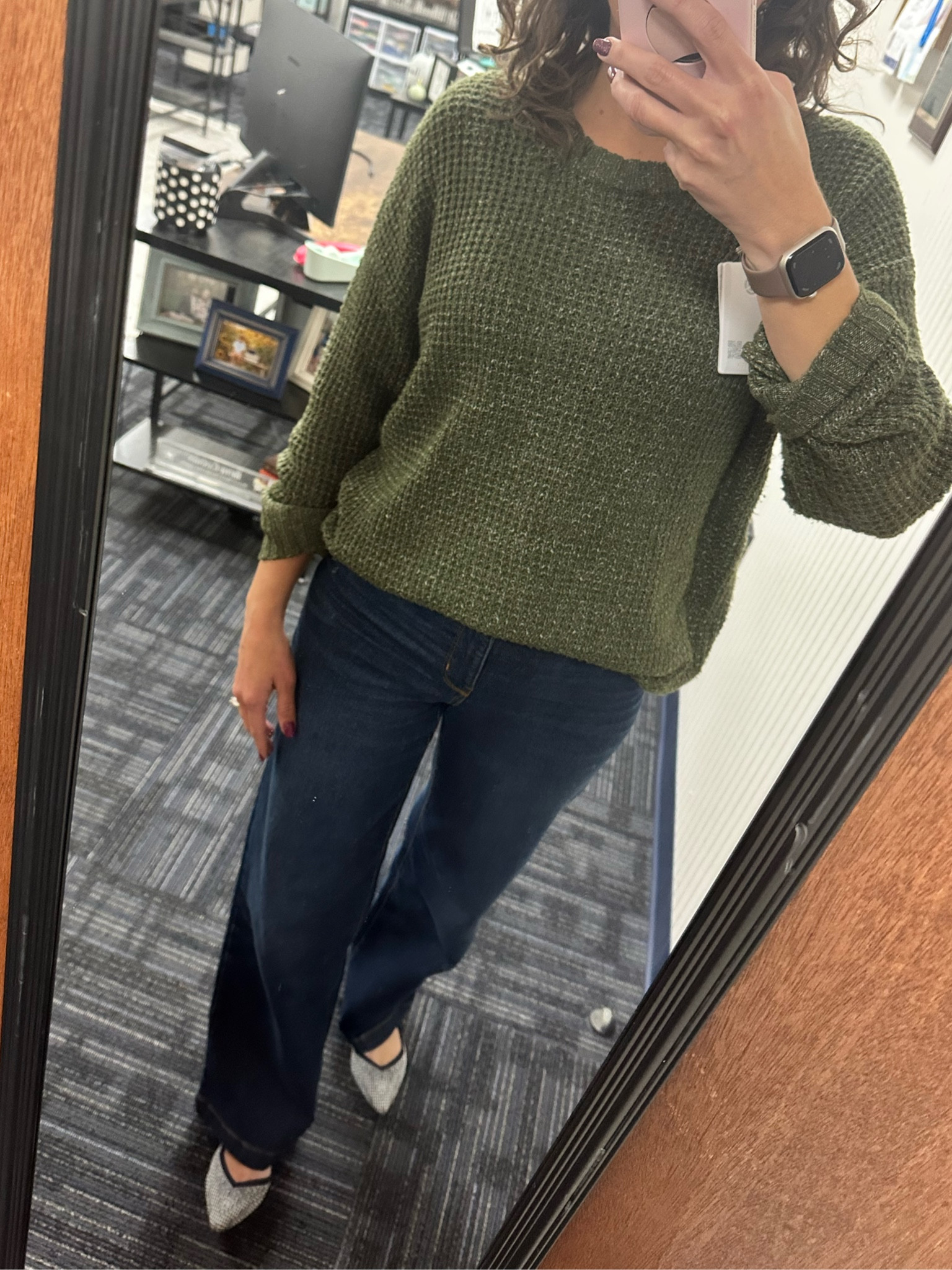 Teacher Sweater alert! This is so soft and stretchy and comes in so many colors! The sleeves roll up perfectly and the neckline is just right. 
True to size. I’m wearing a small.
Sale

#LTKHoliday #LTKHolidaySale