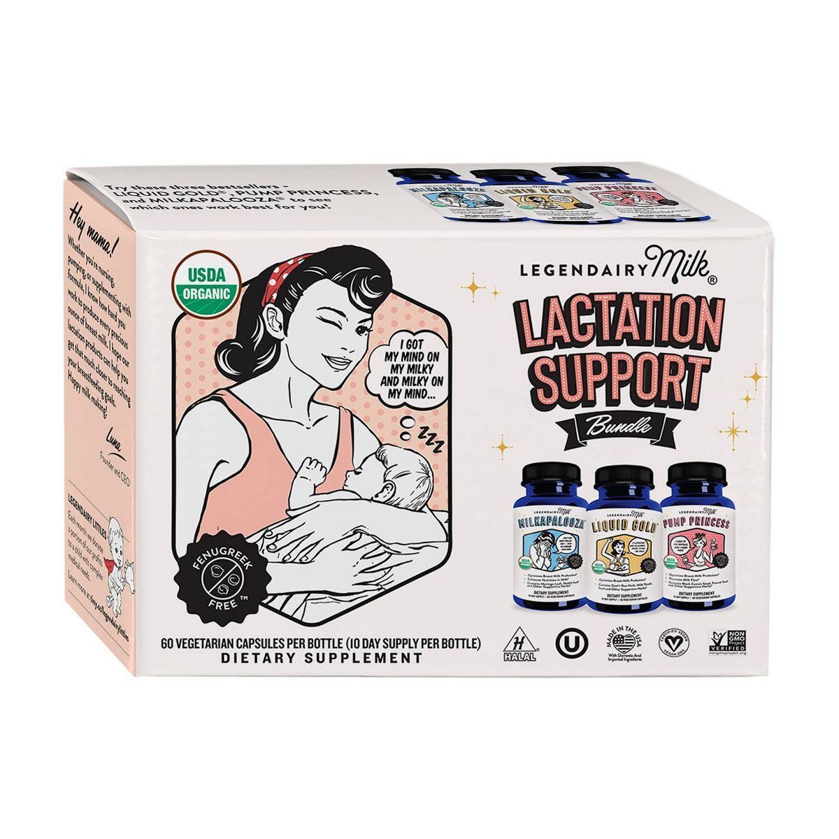 Legendairy Milk Lactation Vegan Support Bundle - 180ct | Target