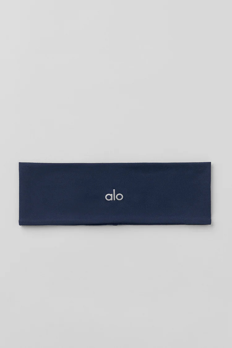 Performance Conquer Headband - Navy | Alo Yoga