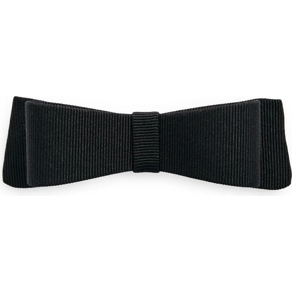 NATASHA Flat Bow Hair Clip in Black at Nordstrom | Nordstrom