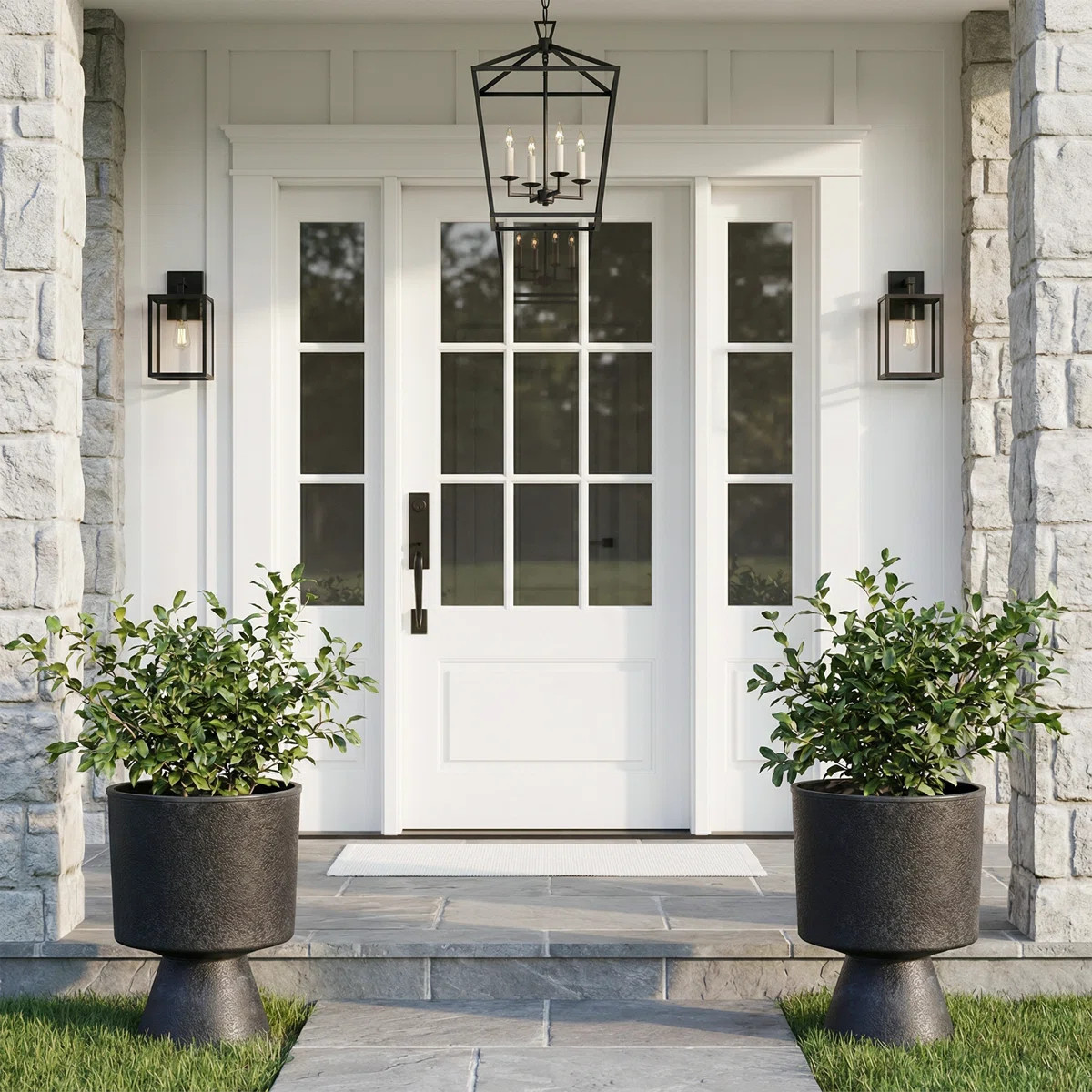 20.3 Inch Tall PE Cup-Shaped Planter Pots (Set of 2) | Wayfair North America