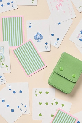 Anthropologie Linen Playing Card Set | Anthropologie (US)