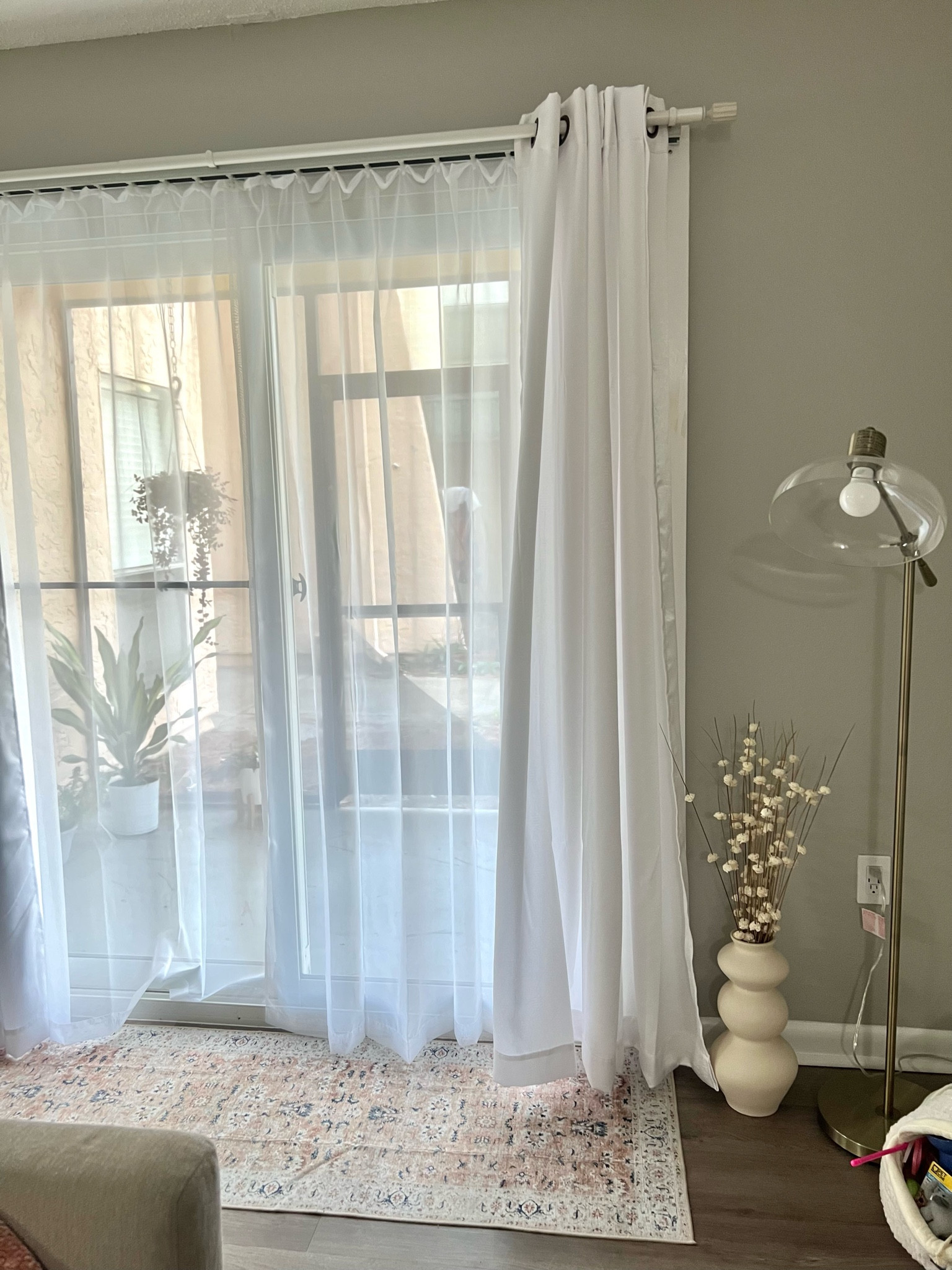 our patio door setup 🪴✨ looking at this area gives me serotonin 
-rug size 2x7 

#LTKfindsunder50 #LTKhome #LTKstyletip