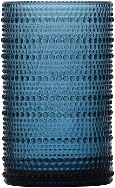 D&V By Fortessa Jupiter Iced Beverage Glass, 13 Ounce, Set of 6 (Cornflower) | Amazon (US)