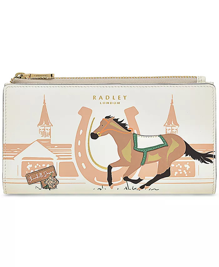 Radley London Kentucky Derby Large Leather Bifold Wallet - Macy's | Macy's