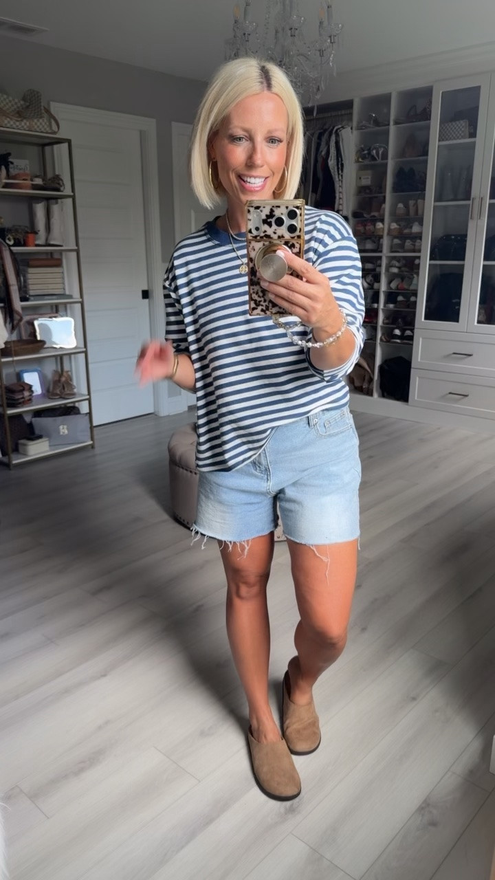 Tee small
Shorts sized up 2 sizes to an 8 for a loose fit!
Shoes TTS

#LTKootd #LTKmomlife #LTKSeasonal