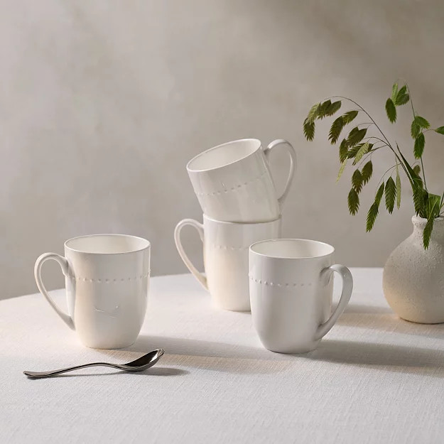Radwell Bone China Mugs – Set of 4 | The White Company UK & ROW
