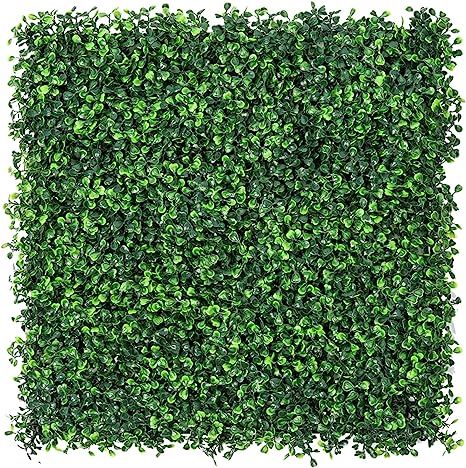 Amazon.com : Sunnyglade 12 Pieces 20"x 20" Artificial Boxwood Panels Topiary Hedge Plant, Privacy... | Amazon (US)