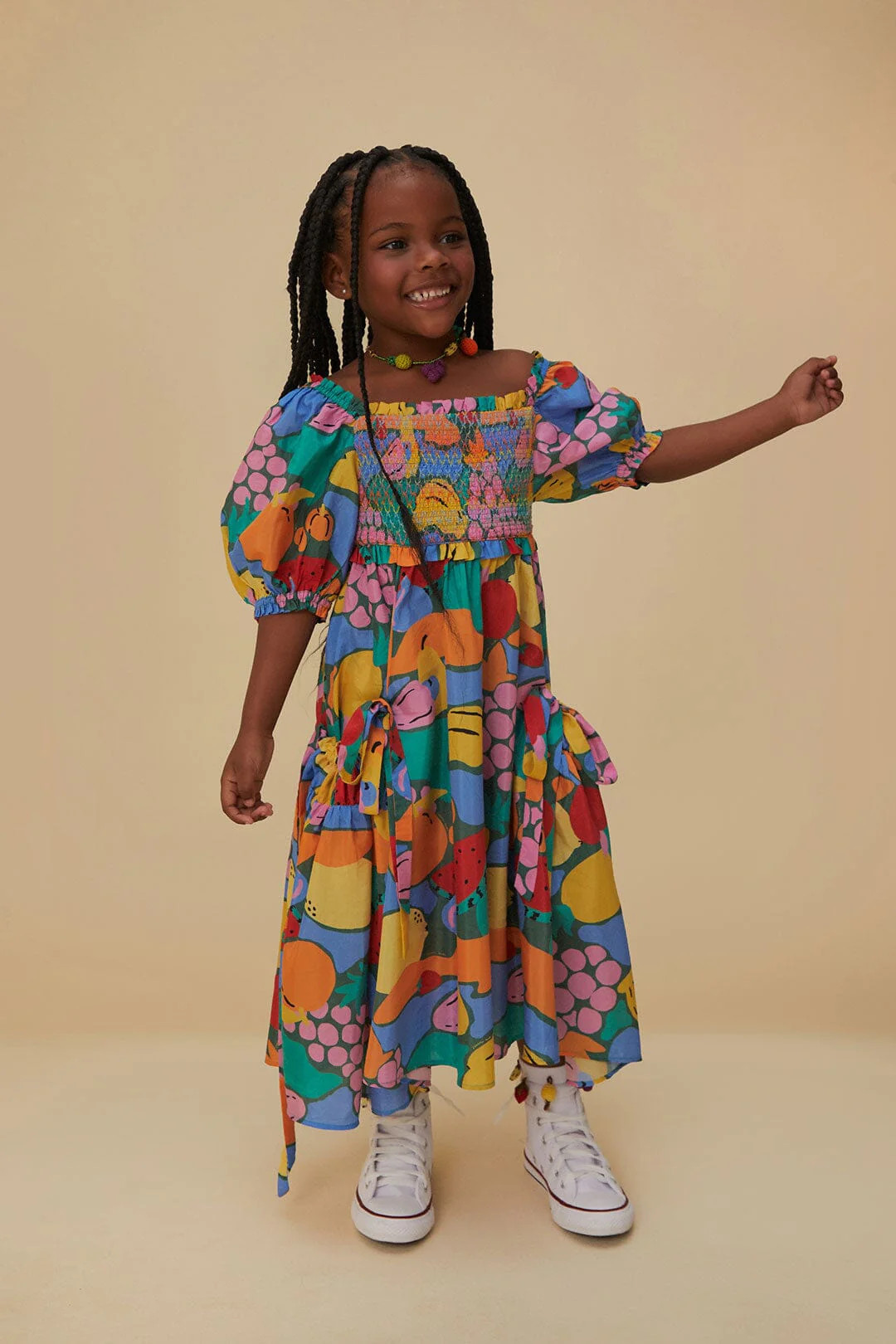 Fruit Landscape Kids Dress | FarmRio (US)