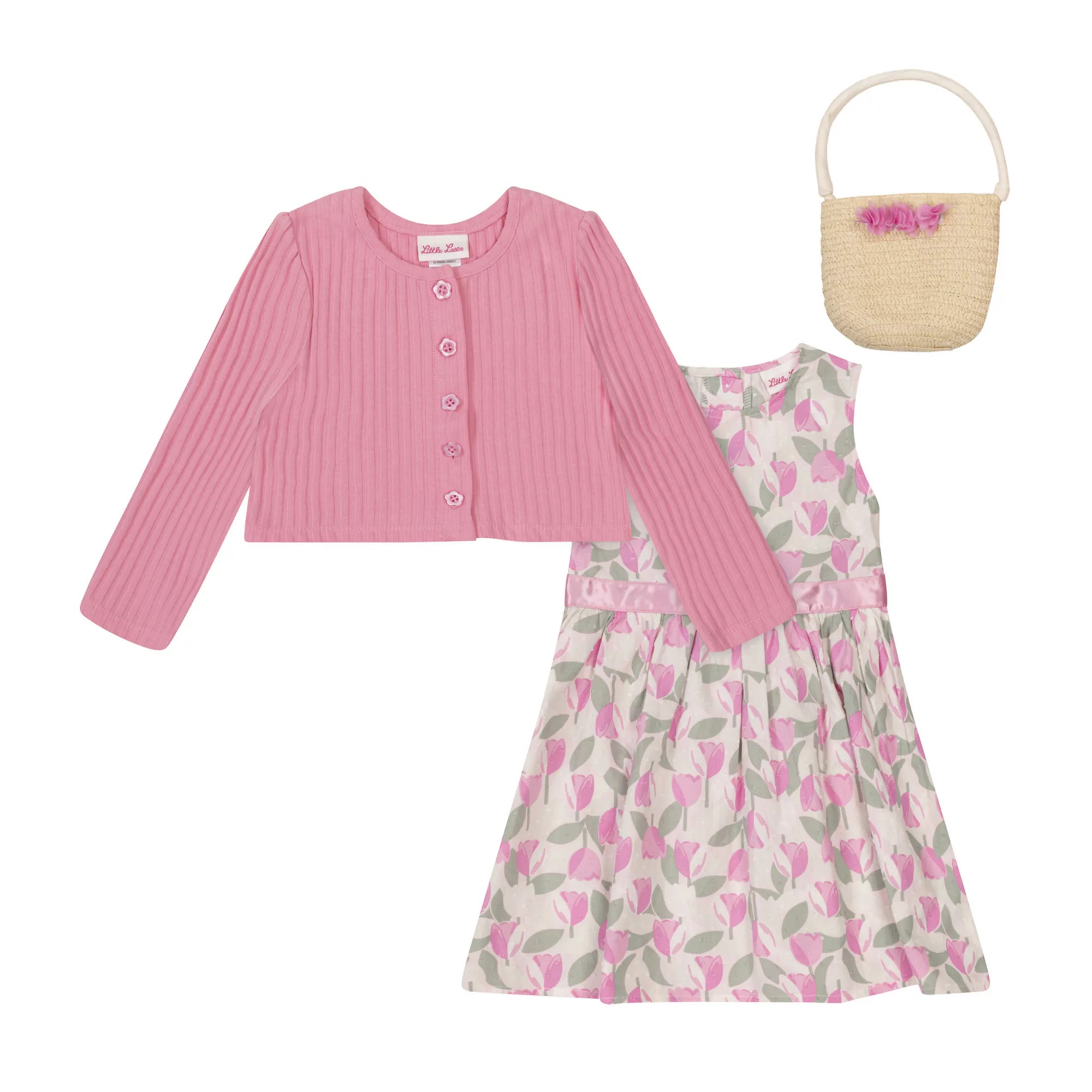 Baby & Toddler Girl Little Lass Dress & Cardigan Set | Kohl's