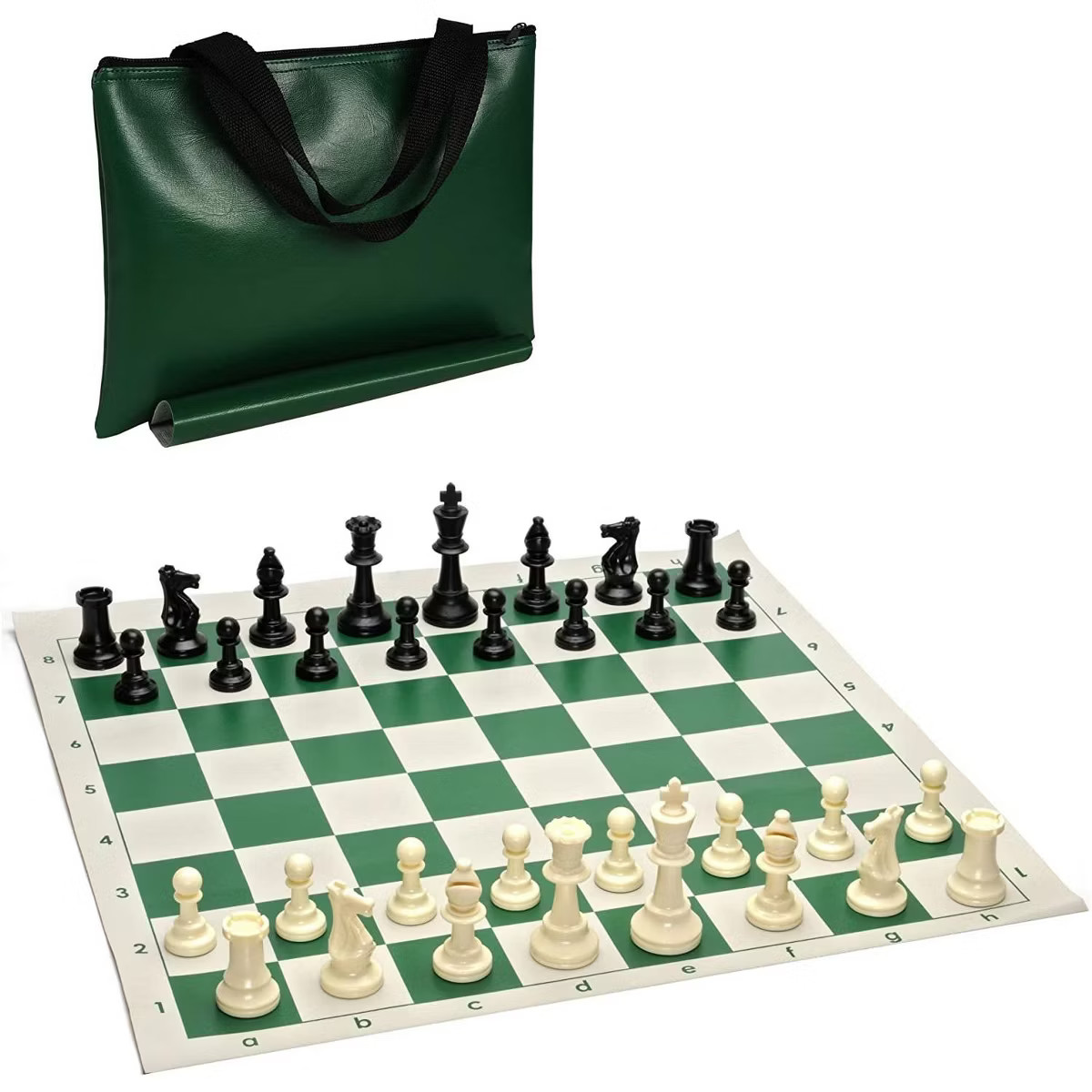 WE Games Tournament Chess Pack, Rollup Board, Tote, Staunton King 3.75 in. | Target