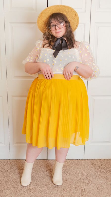 Plus size summer cottagecore yellow puffy sleeve outfit 

#LTKcurves #LTKstyletip #LTKSeasonal