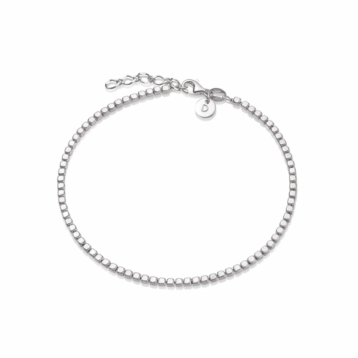 Beaded Chain Bracelet Sterling Silver | Daisy London Jewellery
