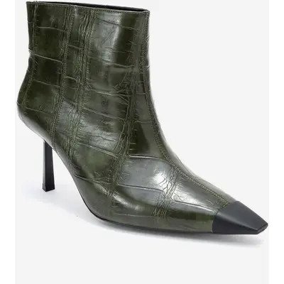 Prologue Shoes Rassel Pointed Toe Boot in Black Print Faux Leather at Nordstrom, Size 5.5 | Nordstrom