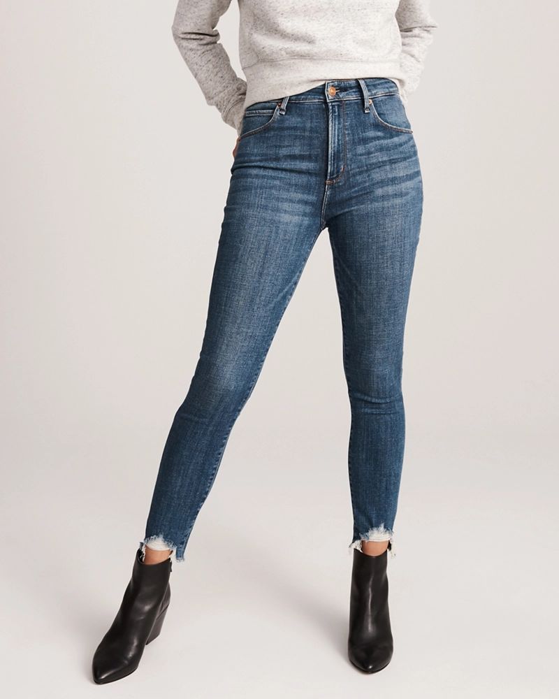 High Rise Ankle Jeans | Abercrombie & Fitch US & UK