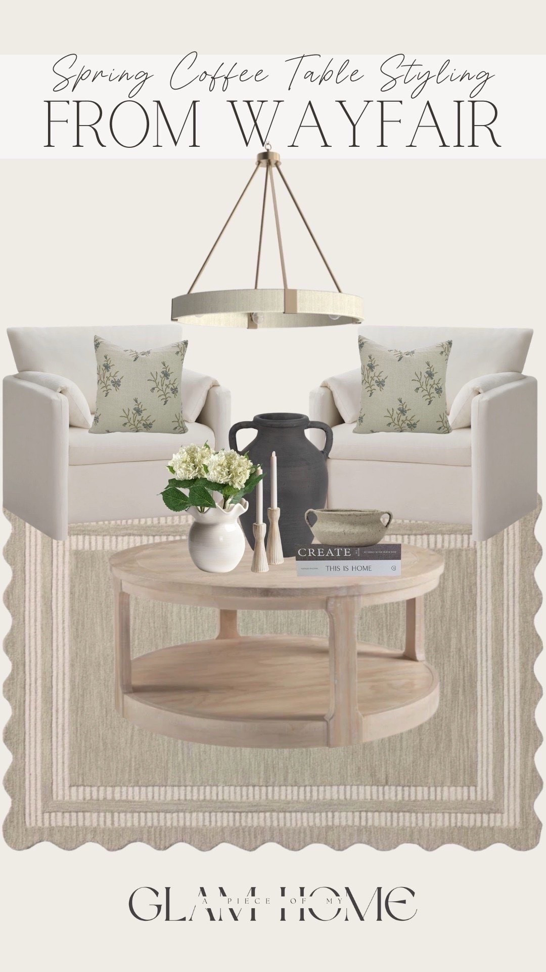 Wayfair spring coffee table styling! 


Rug, coffee table, vase, accent chair, ceiling lighting, coffee table books 




#liketkit 
@shop.ltk
https://liketk.it/60sgH



#liketkit #LTKU #LTKSeasonal #LTKHome
@shop.ltk
https://liketk.it/61VrV