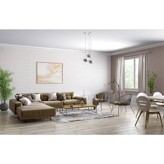 7/32 in. x 48 in. x 96 in. White Nickel Gap Shiplap Panel | The Home Depot