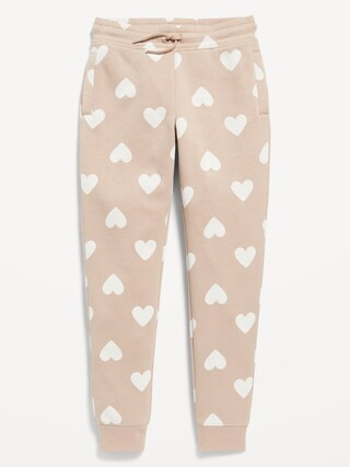 Printed Vintage High-Waisted Jogger Sweatpants for Girls | Old Navy (US)